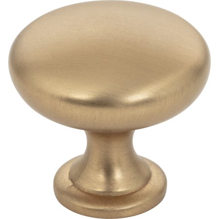 ELEMENTS BY HARDWARE RESOURCES 1-3/16" Diameter Satin Bronze Madison Cabinet Mushroom Knob 3910-SBZ